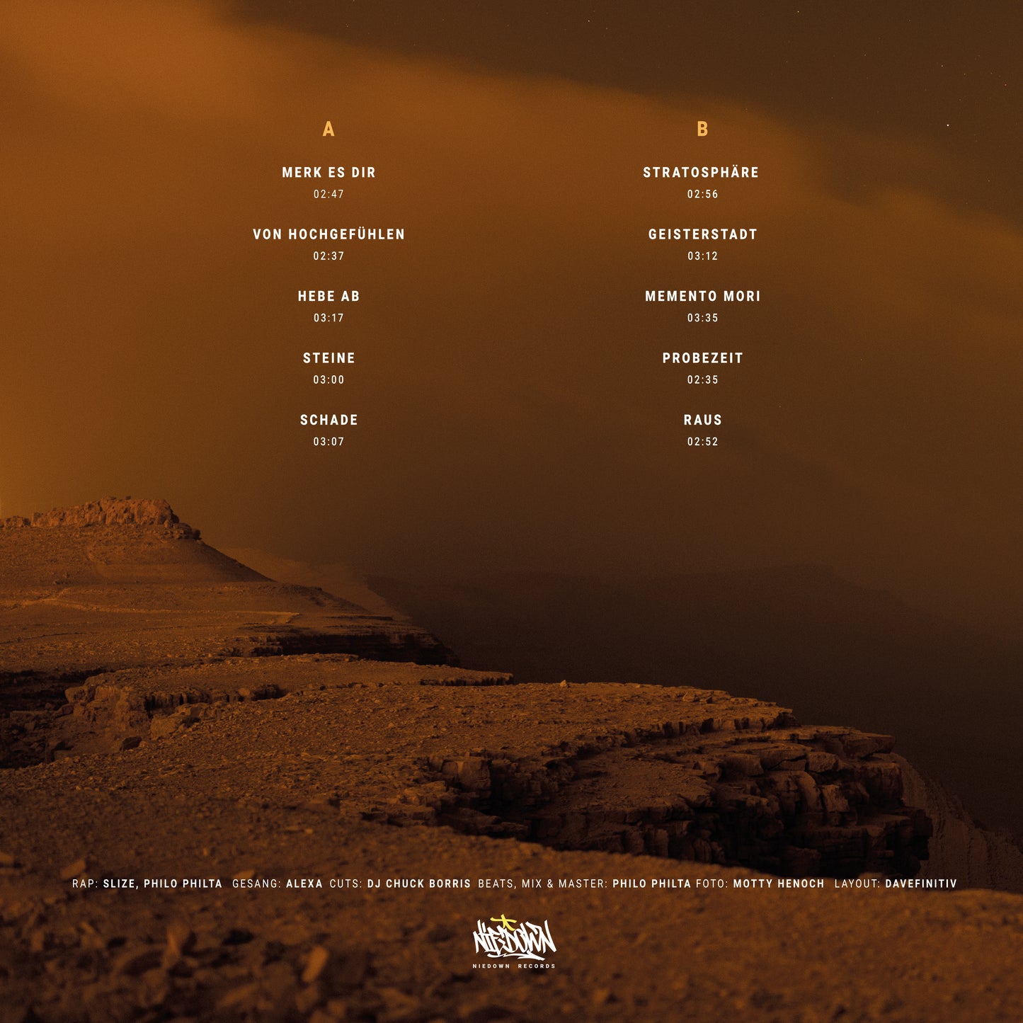 *NEU* Wüste in der Nacht - Philo Philta, Alexa & Slize - Vinyl Album